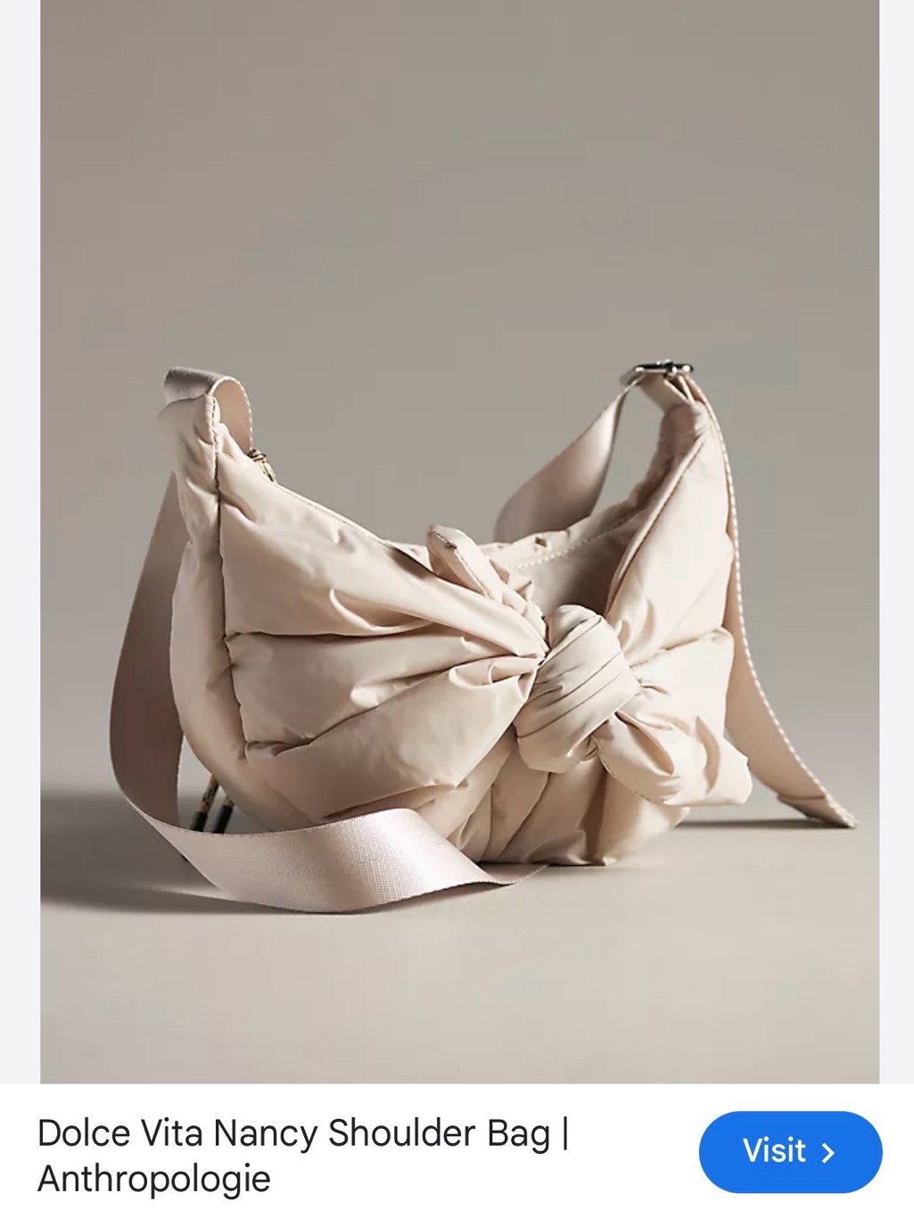 Dolce Vita Nancy Shoulder Bag - Light Blush Cream